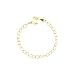 14K Yellow Gold Rolo Charm Bracelet