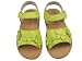L'Amour Floral Leather Sandal - Lime