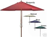 10 Foot Patio Market Umbrella Beige Tilts with 4 Pulley's