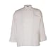 San Jamar J016 Cotton Cuisinier Long Sleeve Chef Jacket with Cloth Covered Button, 2X-Large, White