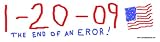 1-20-09, The End of an E(r)ror! Magnetic Bumper Sticker
