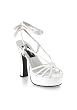 5 Inch Chunky Heel Strappy Ankle Wrap Platform Sand
