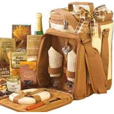 Gourmet To Go Picnic Hamper - Gourmet Food Gift Basket by Art of Appreciation Gift Baskets