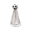 Plush Pink Colored Soccer Ball with Attached Security Blanket