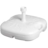 from Resol Resol Parasol Umbrella Sunshade Base Stand Holder - White Plastic - Fill with Sand/Water