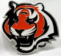 Cincinnati Bengals Enamel Pewter Buckle, NFL Football Buckle