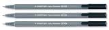 Staedtler triplus fineliner tip box 10 black 334-9