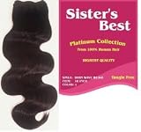 Sisters Best Human Weaving Hair Body Wave Weave 18 inch - Color 4 - Dark Brown