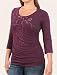 Motherhood Maternity: 3/4 Sleeve Pull Down Double Opening Nursing Tee