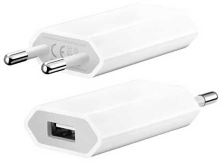 Neewer 2x White Two-Pin EU AC Wall Power USB Charger Adapter For Apple iPhone 3G/iPhone 3Gs/iPhone4G/ iPod Nano/Video/iTouch