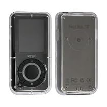 Clip-On Crystal Case w/Belt Clip for SanDisk Sansa e200 / e200R series MP3 player, Clear
