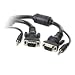 10FT VGA/uxga Mntr Cable with audio HD15M/M 3.5MM Audio