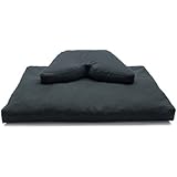 Kapok or Buckwheat Hull Fill Regular Lift Cosmic Cushion & Cotton Batting Zabuton Meditation Cushion Yoga Pillow 2 pc Set