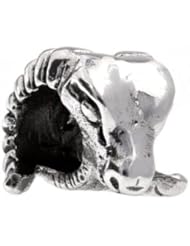 Silverado Ram Silver Charm - Fits On Pandora Chamilia And Troll Bracelets
