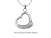 Genuine Sterling Silver and CZ Heart Pendant