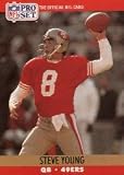 1990 Pro Set Steve Young Football Card #645 - Shipped In Protective Display Case!