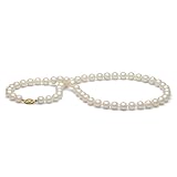 AA+ Quality, 7.0-8.0 mm White Freshwater Pearl Necklace