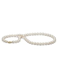 AA+ Quality, 7.5-8.0 mm White Freshwater Pearl Necklace