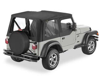 Replace A Top For Jeep ~ Wrangler ~ 1997-2006 Black Denim