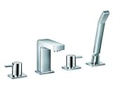 4 hole bath / shower mixer tap with pull out handshower