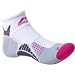 Womens More Mile cushioned SAN DIEGO running sock White/Pink