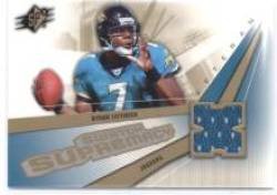 2006 SPx Swatch Supremacy #SWBL Byron Leftwich - Jacksonville Jaguars (Piece of Authentic Game-Worn Jersey ) (Football Cards)