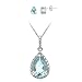 Sterling Silver Genuine Diamond and Blue Topaz title=