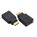 HDMI Adapter - HDMI A Buchse auf Mini HDMI C Stecker - vergoldete Kontakte