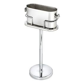 Marquis by Waterford Stainless Steel Ice Bucket and Stand by Waterford