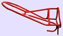 English Seat Saddle Rack, Red