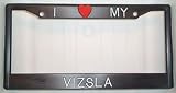 Black Plastic I Love My Vizsla Frame