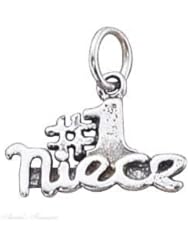Sterling Silver #1 NIECE Charm