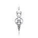Bling Jewelry Sterling Silver Celtic Danu Goddess Claddagh Heart Pendant