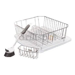 Rubbermaid Chrome 4 pc Sinkware Set- Chrome