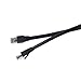 BJC Certified Cat 6A Patch Cable, Assembled in USA, with Test Report (Black, 3 Foot)