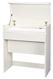 オークス リビングボード フラップデスクタイプ LBS83W 木目ホワイト