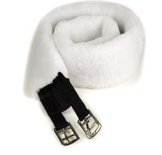 Centaur Fleece Girth Cover 46 - White - 46