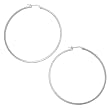 Sterling Silver Large Hoop Earrings