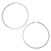 Sterling Silver Large Hoop Earrings