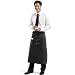 Augusta Sportswear Long Waist Ties Patch Pocket Bistro Apron. 2125