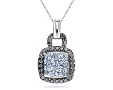 31rAIXDSzoL. SL160  Tanzanite and Black Diamond Royal Pendant 10k White Gold