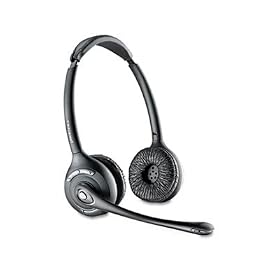 Plantronics CS520 Binaural Wireless Headset System - Bluetooth Headset - Non-Retail Packaging - Black Silver by 