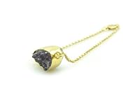 Hand Made Chain Bracelet with Untreated Amethyst
