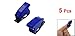 5 Pcs 12mm Mount Dia. Blue Safety Flip Cover for Toggle Switch
