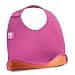 Neoprene Tidy Baby Bib - Pink/ Orange