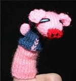 31rAVxQ%2BTcL. SL160  Extra 50% Off Finger Puppet Educational Toy Hand Knit Soft Wool FP PIG