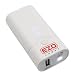 EZOPower Pocket Size High Capacity External Power Bank Battery Pack Charger with LED flashlight - 5200mAh 1A / White