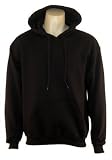 Plain Hoodie - Black Pullover Mens