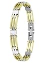 Invicta Women's Elements Collection Stainless Steel, Yellow Gold Plated and Mother of Pearl Bracelet #4411