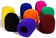Bluecell Pack of 8 PCS Black/Purple/Hot Pink/Brown/Blue/Orange/Yellow/Green Handheld Stage Microphone Windscreen Foam Cover